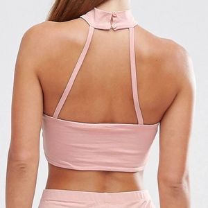 ASOS Petite Tops - Crop Bandeau with Choker Detail ASOS Petite Tops - Crop Bandeau with Choker Detail